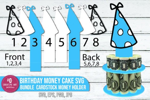 Download Birthday Money Cake SVG Bundle Cardstock - Premium Resources