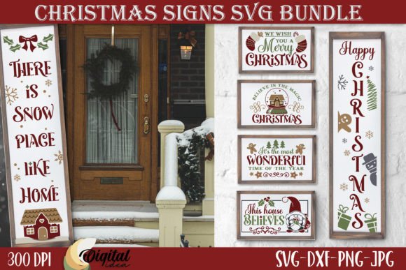 Download Christmas Sign Bundle SVG. Merry XMas - Christmas sign bundle Collection